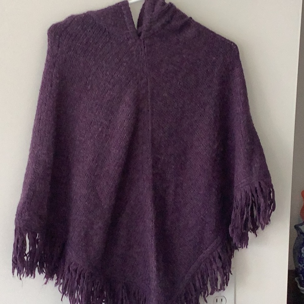 Purple poncho